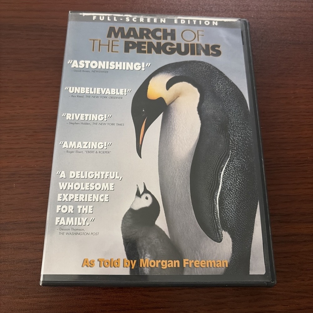 March of the Penguins DVD 2005 Full Screen Morgan Freeman